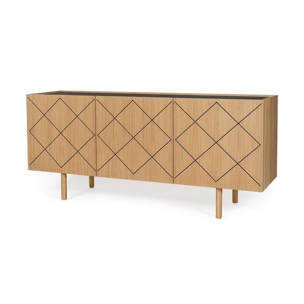 Cassettiera in rovere decorata Ramalade Porto - Woodman-image-2