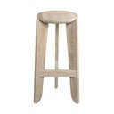 Sedia da bar di colore naturale in rovere massiccio (altezza della seduta 75 cm) Eli – Blomus