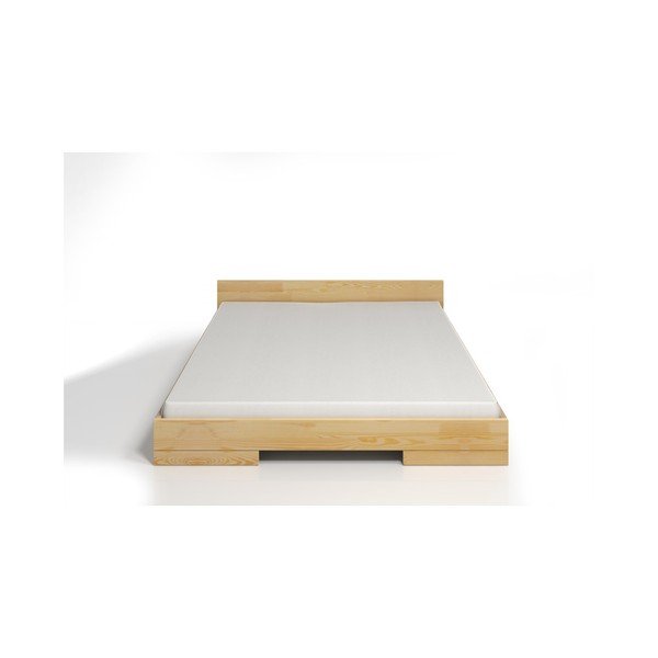 Letto matrimoniale in legno di pino 160 x 200 cm Spectrum - Skandica-image-3