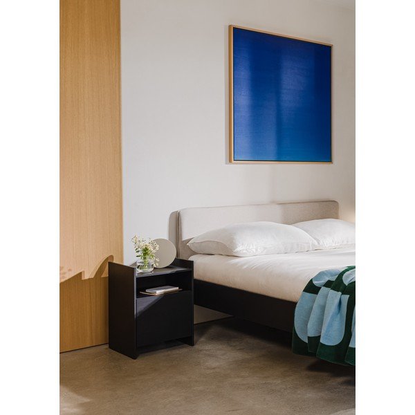 Comodino nero con ripiani Toopt – noo.ma-image-4