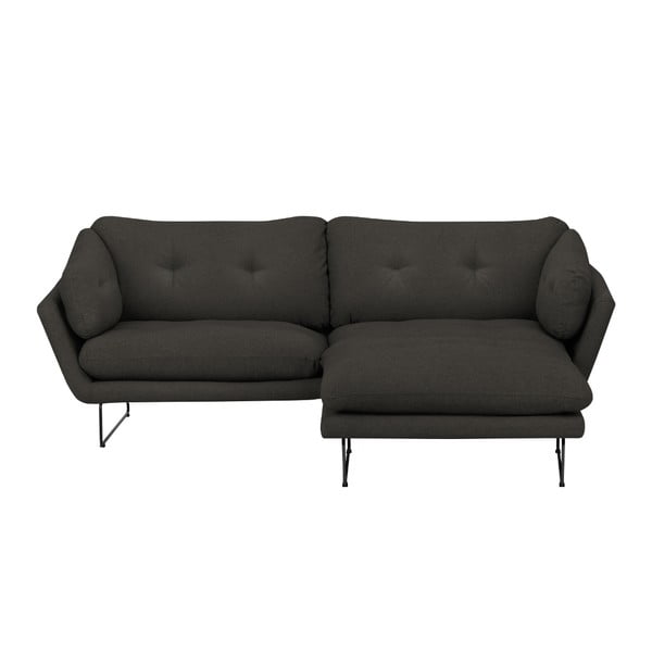Set šedohnědé pohovky a sedacího pufu Windsor & Co Sofas Comet