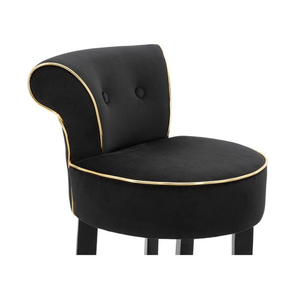 Sgabello da bar in velluto blu 96 cm Luxy - Mauro Ferretti-image-4