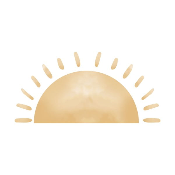 Adesivo per bambini per muro 155x75 cm Watercolor Sun – Ambiance-image-2