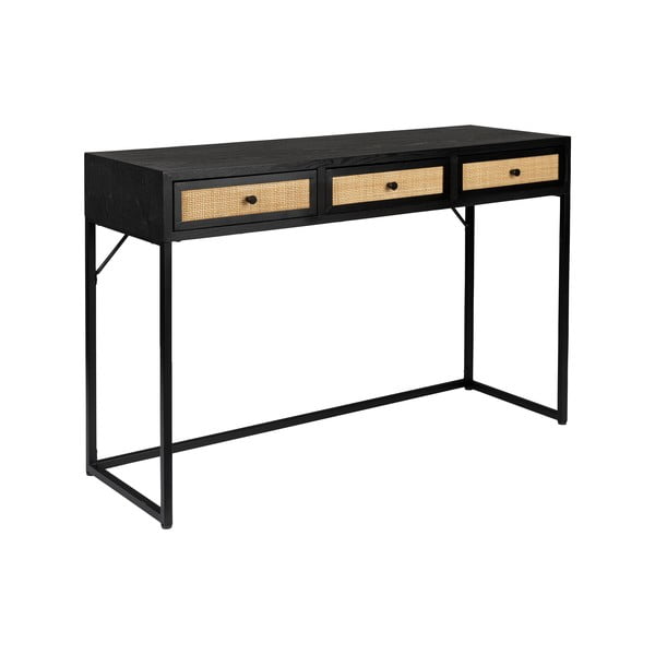 Tavolo consolle nero 40x120 cm Guuji – White Label-image-2