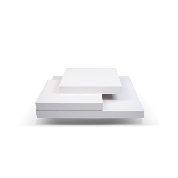 Tavolino bianco 90x90 cm Slate - TemaHome-image-1