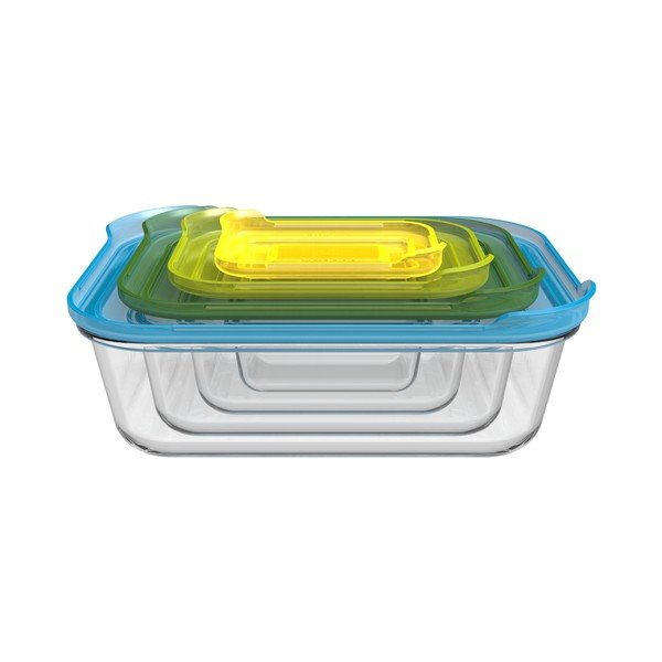 Set di 4 scatole per alimenti in vetro Nest - Joseph Joseph-image-3
