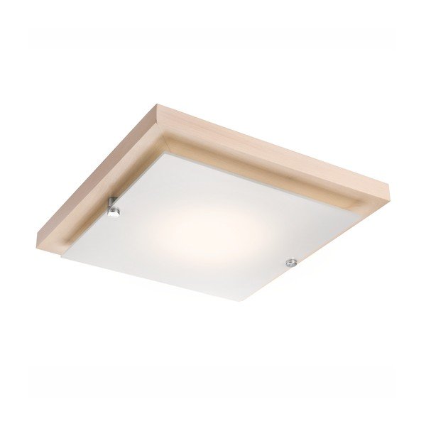 Plafoniera marrone/di colore naturale 30x30 cm Pedro – LAMKUR