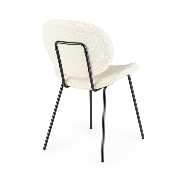 Sedia da pranzo bianca in imbottito Maddie – Yes Everyday-image-4