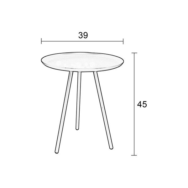 Tavolino bianco Frost - White Label-image-3