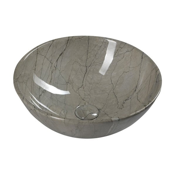 Lavabo rotondo grigio in ceramica ø 42 cm Dalma – Sapho