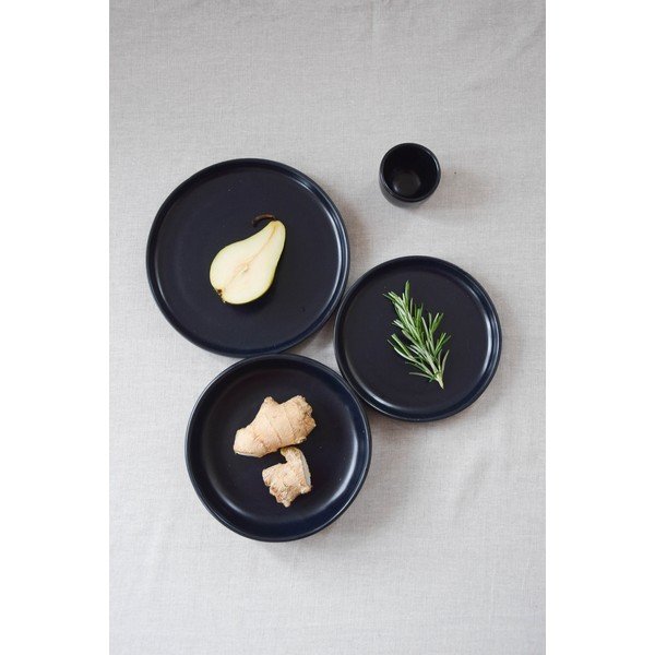 Piatto grande in gres nero , ø 27,5 cm Luna - ÅOOMI-image-4