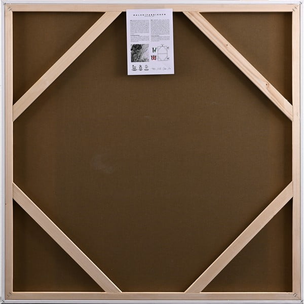 Quadro con elementi dipinti a mano 102x102 cm Confidential Green – Malerifabrikken-image-3