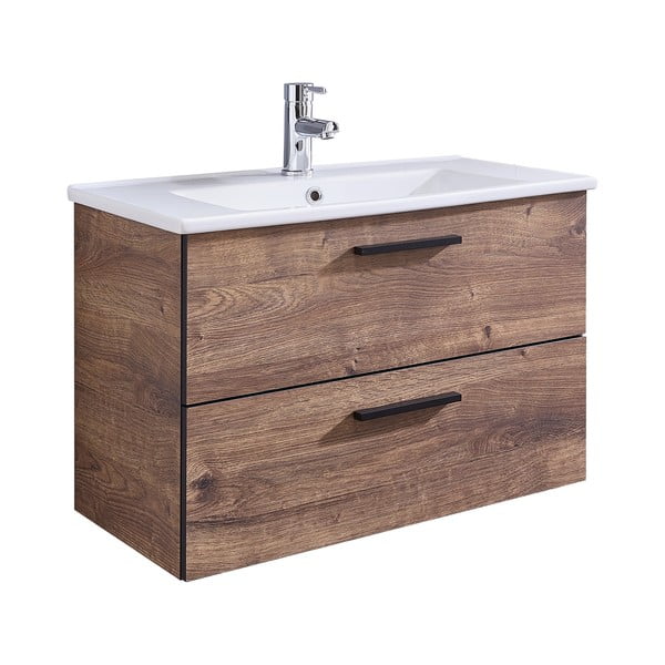 Mobile pensile marrone in rovere senza lavello 71x51 cm Set 374 - Pelipal-image-2