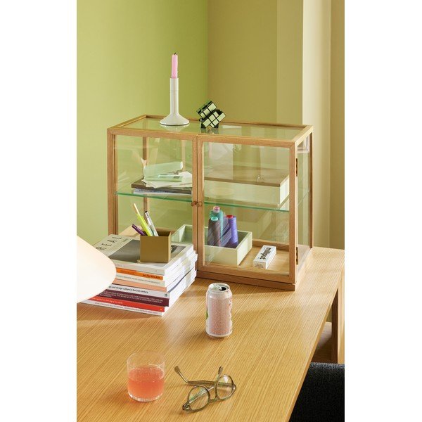 Vetrina colore naturale effetto rovere 60x42x32 cm Poetic - Hübsch-image-1