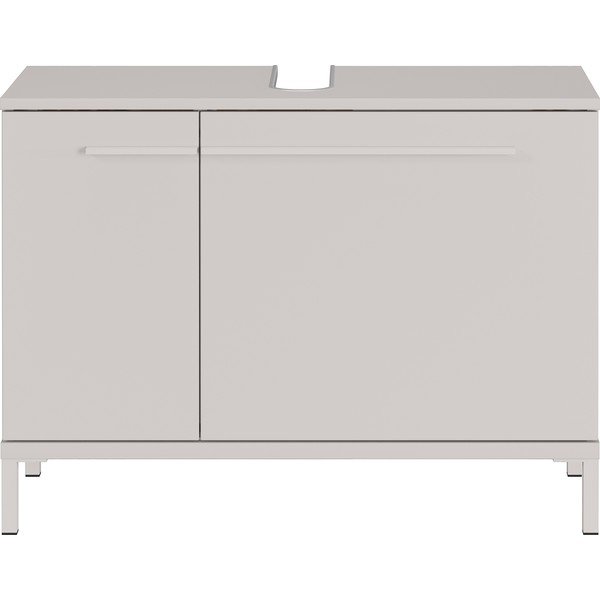 Mobile da lavabo color crema opaco 80x59 cm Laurino – Germania-image-3