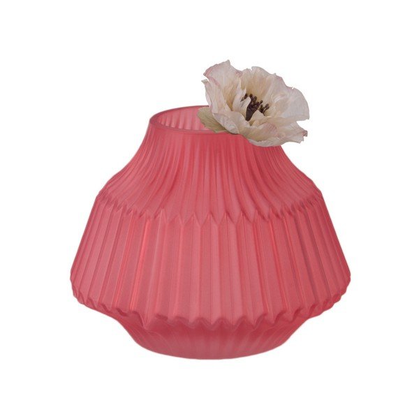 Růžová skleněná váza PT LIVING, ø 16 cm-image-1