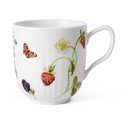 Tazza bianca in porcellana con motivo floreale 330 ml Hammershøi Summer - Kähler Design