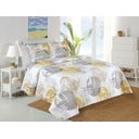 Set con copriletto e federa giallo/bianco con rivestimento trapuntato 220x240 cm Ronda – My House