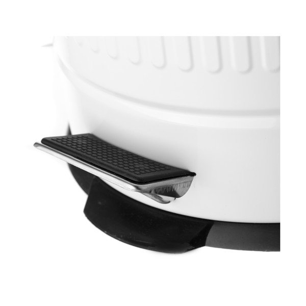 Portarifiuti in metallo bianco , 20 l Retro - Casa Selección-image-3