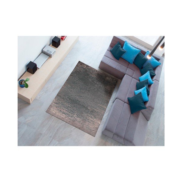 Tappeto grigio-blu Danna Blue, 60 x 120 cm - Universal-image-1