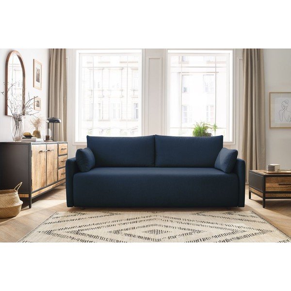 Divano in blu scuro allungabile 211 cm Marcel – Bobochic Paris-image-1