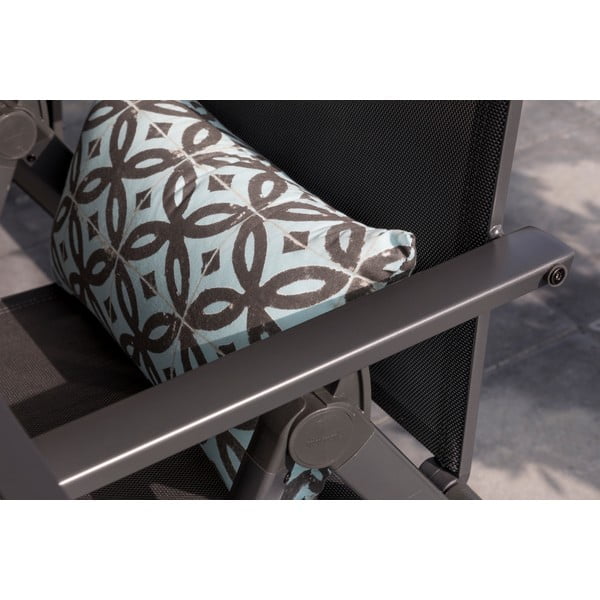 Sedia da giardino in metallo grigio scuro Aruba - Hartman-image-1