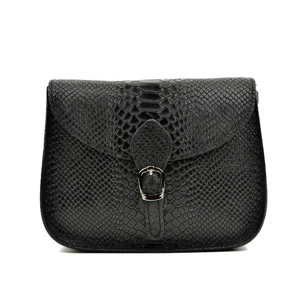 Černá kožená kabelka Luisa Vannini Roberta