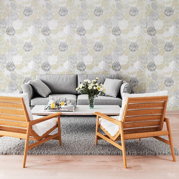 Adesivo murale decorativo Florale, 60 x 60 cm - Ambiance-image-3