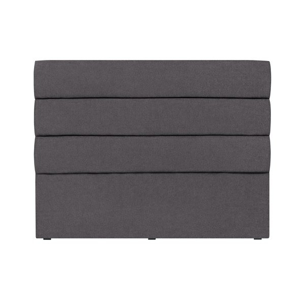 Testata grigio scuro Pesaro, 200 x 120 cm - Mazzini Sofas