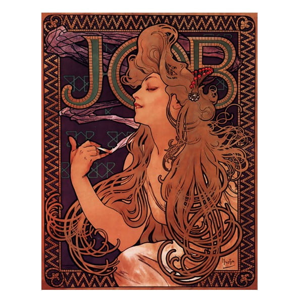 Obraz Job od Alfonse Muchy, 55x70 cm