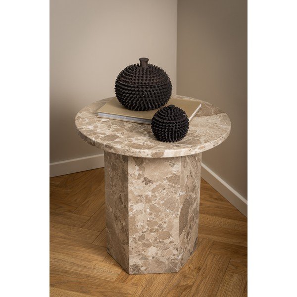 Tavolino rotondo in marmo ø 50 cm Naxos - Actona-image-3