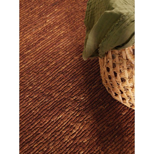 Tappeto rotondo marrone in lana tessuto a mano ø 200 cm Bexley Woolwich – Ted Baker-image-4