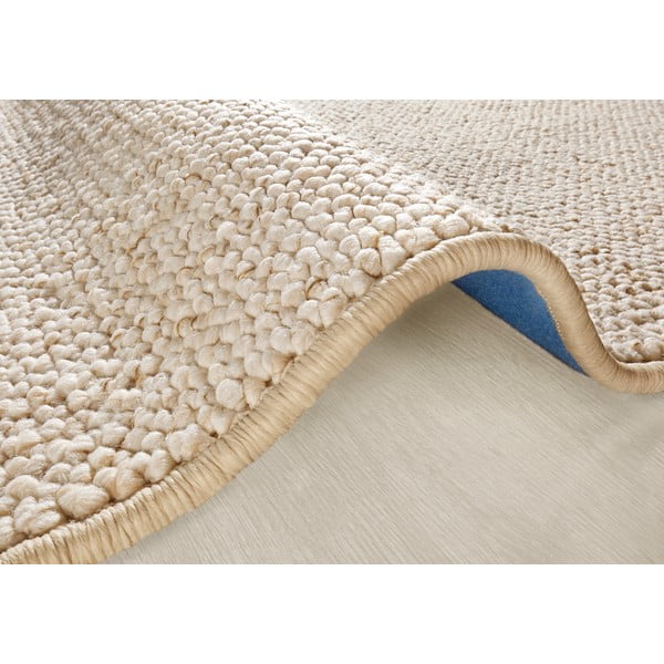 Tappeto rotondo crema ø 133 cm Wolly - BT Carpet-image-3