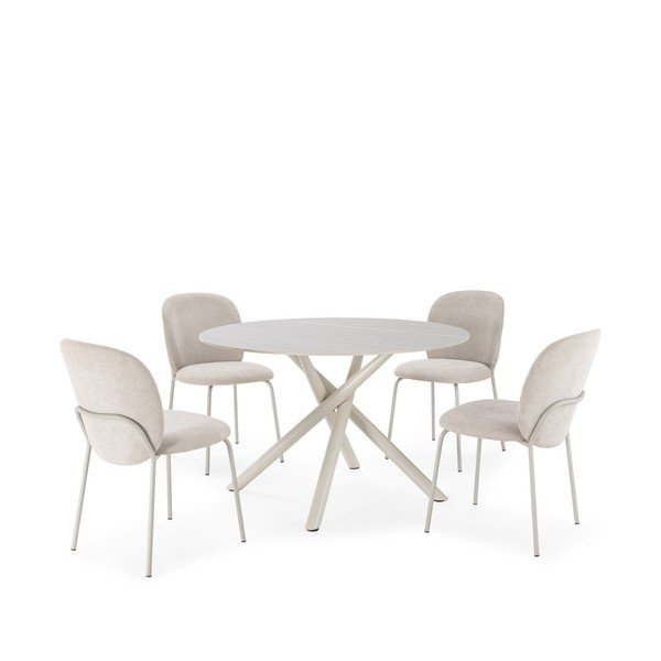 Tavolo da pranzo rotondo con piano in ceramica ø 119,5 cm Talia – Marckeric-image-4