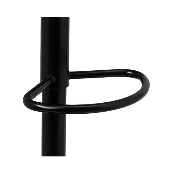 Sgabelli da bar neri ad altezza regolabile in similpelle in set di 2 (altezza seduta 72 cm) - Casa Selección-image-2