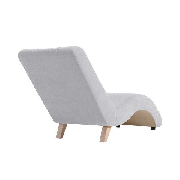 Sedia lounge grigio chiaro Norris Velor - Max Winzer-image-3