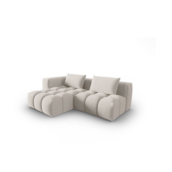 Divano angolare beige (con penisola a sinistra/con chaise lounge) Verona – Cosmopolitan Design