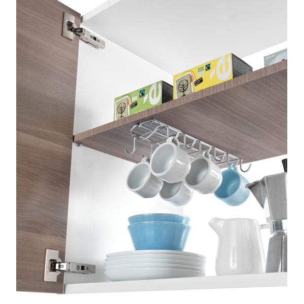 Supporto da cucina appeso in acciaio inox a scorrimento - Metaltex-image-3