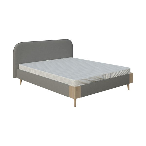 Letto matrimoniale grigio, 160 x 200 cm Lagom Plain Soft - ProSpánek