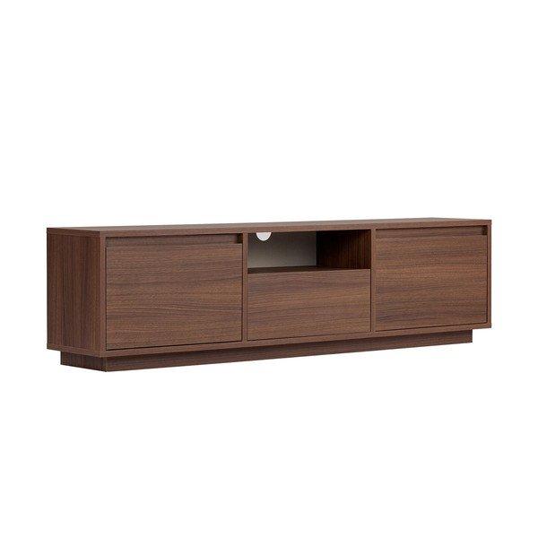 Mobile TV colore naturale scuro con effetto noce 160x42x30 cm Sentinel – Kalune Design