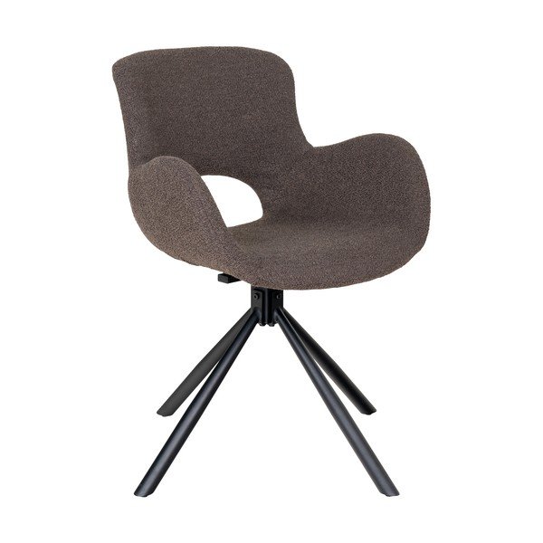 Set di sedie da pranzo marrone in imbottito con braccioli 2 pz Amorim – House Nordic-image-3