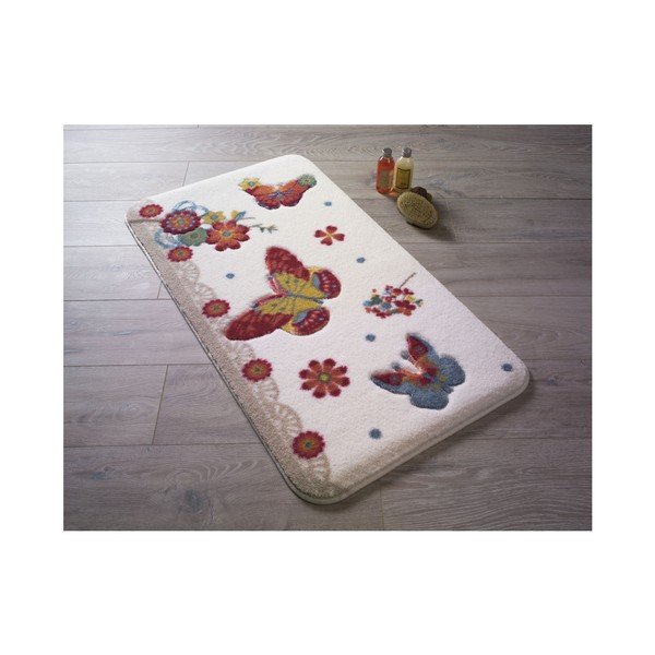 Koupelnová předložka Confetti Bathmats Battus Red, 55 x 57 cm
