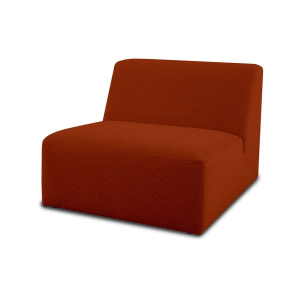 Modulo divano in tessuto bouclé color mattone (parte centrale) Roxy - Scandic-image-1