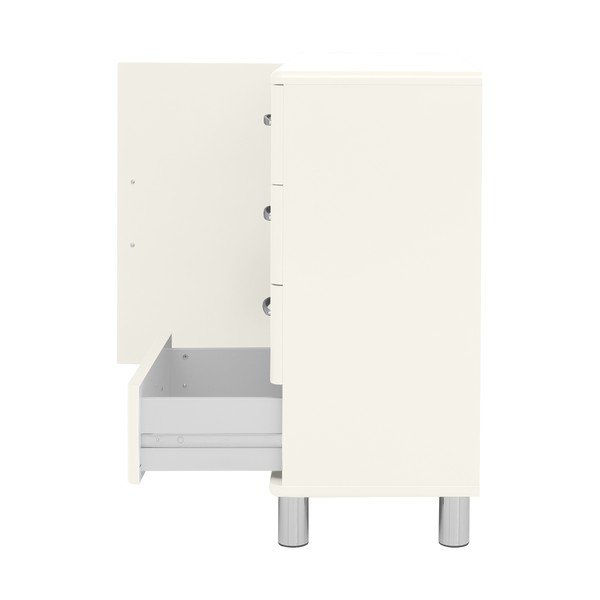 Cassettiera bassa bianca 98x92 cm Malibu - Tenzo-image-2