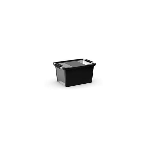 Scatola con coperchio nera in plastica 36,5x26x19 cm Bi-Box S – KIS