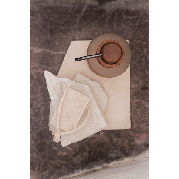 Dispenser sapone in vetro beige 310 ml Modest - Mette Ditmer Denmark-image-3