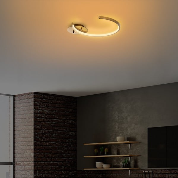 Plafoniera LED in oro 33x46 cm Moon - Opviq lights-image-4