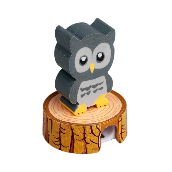 Ořezávátko s gumou ve tvaru sovy Rex London Owl