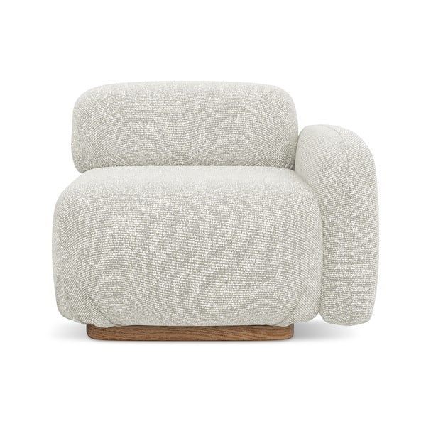 Parte divano componibile color crema (con penisola a destra) Ailani – Makamii