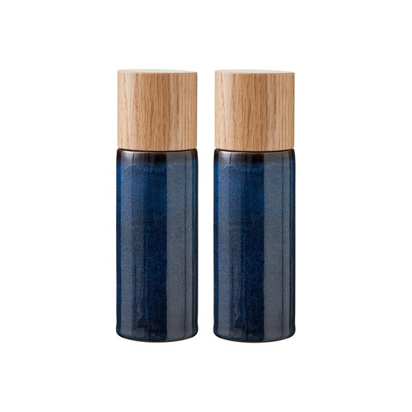 Set macina pepe e sale blu scuro in ceramica 2 pz Gastro Blue – Bitz